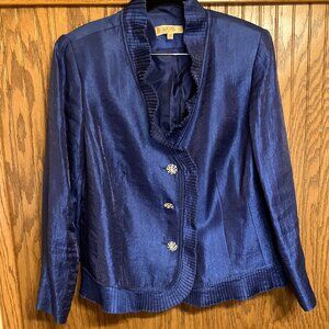 Casper Blue Dress Jacket 14W